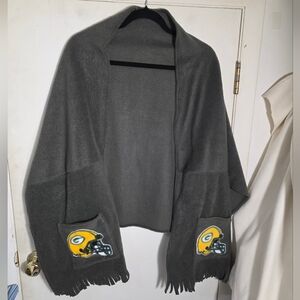 Dark Green Fleece Shall Green Bay Pockets Handmade